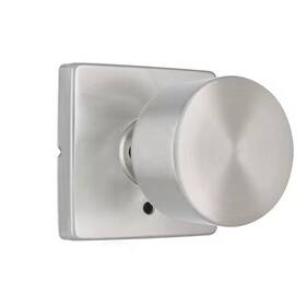Home Decorators Collection 313045649630 Ridgeway Satin Nickel Privacy Bed/bath Door Knob With Square Rose