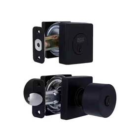 Bvx9d21sjybvaxj Home Decorators Collection Ridgeway Matte Black Single Cylinder Door Knob Combo