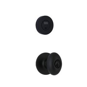 Bylx9d11sjybxj Home Decorators Collection Beale Matte Black Single Cylinder Door Knob Combo Pack Featuring Dual Keyway