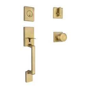 Hepxm51xexj Home Decorators Collection Bleecker Brushed Gold Door Handleset With Ridgeway Interior Knob