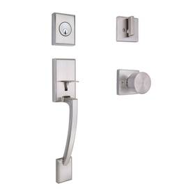 Hesx251xexj Home Decorators Collection Merritt Satin Nickel Door Handleset With Ridgeway Interior Knob