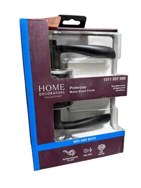 Ls9x9gsjyyc Home Decorators Collection Primrose Matte Black Privacy Bed/bath Door Lever