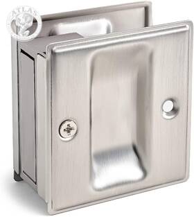 Homotek 445004877846 Passage Sliding Door Pull Satin Nickel Without Switch Plate - Replace Ol