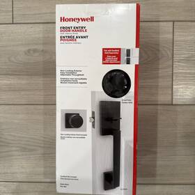 Honeywell 814113012764 Matte Black Interior Or Exterior Keyed Entry Door Handle