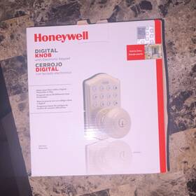 8722301l Honeywell Satin Nickel Door Knob Electronic Keypad Auto Lock