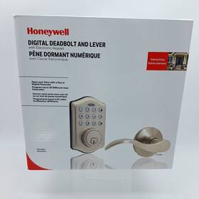 8734305 Honeywell Digital Electronic Entry Keypad Deadbolt Lock And Lever Door Knob