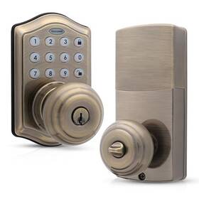 Honeywell Safes & Door Locks 814113016786 Keyless Entry Smart Electronic Knob Lock With Digital Keypad - Auto Lo