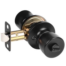 Am24us09 Hosom 00bbc040 Privacy Door Knob Matte Black Set Handles Interi