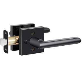 00bbc044 Hosom Black Door Handle Interior Privacy Levers For Bedroom And Bathroom Doo