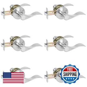 B0cvvwm3c3 Hosom 6 Pack Door Handle Interior Passage Levers No Locking Hallway Closet