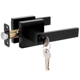 B0djkxwt8v Hosom Entry Door Handle Lock And Key Matte Black Lever Modern Exterior