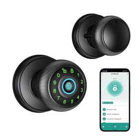 Houmica 762730193420 Fingerprint Door Lock - Smart Knob With Passcode Keypad Finger Print Bi