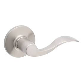 836dc-et-bk-ps House Guard Hardware Reliabilt Olivia Satin Nickel Interior Or Exterior Dummy Door Handle