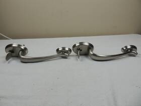 838dc-et-bk-ps House Guard Hardware Lot Of 2 New Kwikset Handle Only Silver