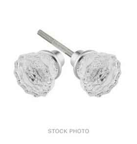 R-01hh-pk-oct-ul House Of Antique Hardware New Pair Fluted Crystal Door Knobs With Solid Brass Bases Polished Nickel Rh