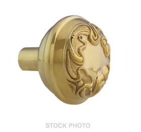 R-01ii-arnv-6-ul House Of Antique Hardware One Solid-brass Art Nouveau Door Knob Unlacquered Brass Rh/rejuvenation