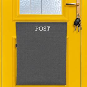 Howsehold 060856892919 Post Catcher Bag For Mail Slots Letter Boxes Grey No Tools Or Screws Neede