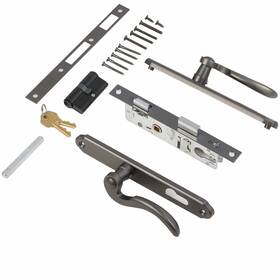Hth Hthomeprod 619587717296 Solid Brass Lever Handle Mortise Lock Set For Screen/storm Door Only Le