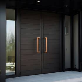 Hydroware 812403033369 Modern Contemporary Long Stainless Steel Push Pull Door Handle For Home Entra