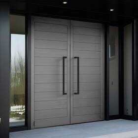 Hydroware 812403033710 Modern Contemporary Long Stainless Steel Push Pull Door Handle For Home Entra