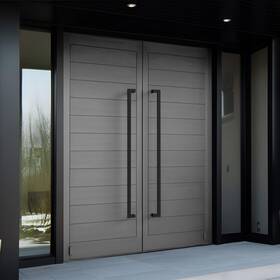 Hydroware 812403033734 Modern Contemporary Long Stainless Steel Push Pull Door Handle For Home Entra