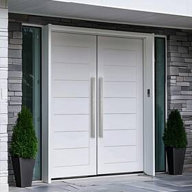 Hydroware 812403034434 Modern Contemporary Long Stainless Steel Push Pull Door Handle For Home Entra