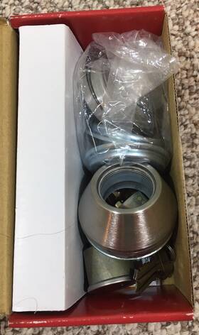 Hyper Tough 039208225168 Keyed Entry Doorknobs Stainless Steel Finish 2 Pack - New Open Box