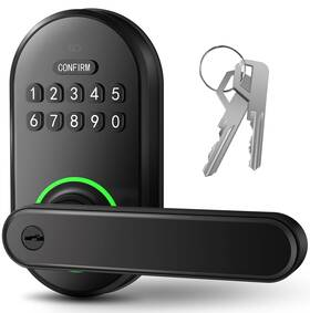 P01-207a Ibicletas Smart Keypad Door Lock With Handle Keyless Entry For Front B
