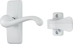 Ideal Security 056947415964 Lever Handle Set Storm Doors Screen White