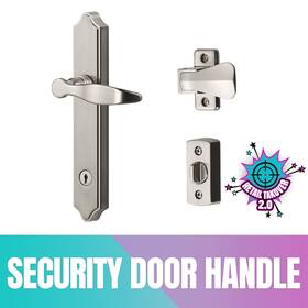 Bk1216sc Ideal Security 1216 Surface Mount Storm Door Handle With Lock And Key For 1