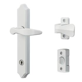 Bk1216w Ideal Security 1216 Surface Mount Storm Door Handle With Lock And Key For 1 R Bk1216w Ideal Security 1216 Surface Mount Storm Door Handle With Lock And Key For 1 R