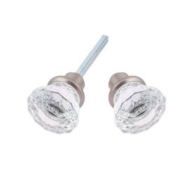 21302-015 Idh By St. Simons Premium Quality Crystal Knob With Fluted Solid Br