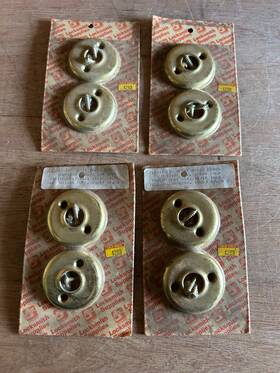 212-03-25 Ilco Unican Locksmith Supplies Doorknob Rosette Escutcheon Lot Nos 4 Pks Vintage Factory Sealed