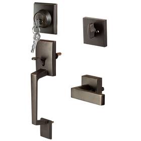 Ilyapa 840013409236 Front Entry Door Exterior Handleset - Modern Locksets With