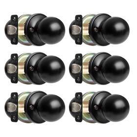 Ilyapa 840013413141 Passage Door Knobs Black Closet Knob- Ball Style Handle Matte Bl