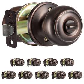 Ilyapa 840013430971 Privacy Door Knob For Bed/bath - Colonial Oil Rubbed Bronze Interior Keyless Tu