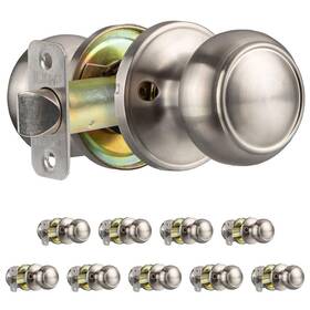 Ilyapa B08bx5y6lg Passage Door Knob For Hall/closet - Colonial Satin Nickel Interior