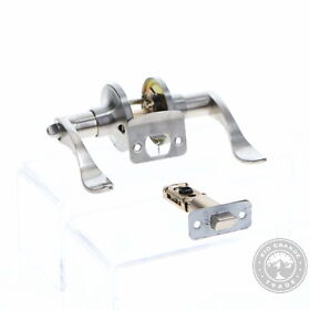 Ilyapa Privacy Door Lever For Bed And Bath Satin Nickel 10 Pack Open Box