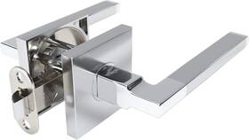 T1713cscp-ps Inc. 1713 - Modern Door Handles Levers Set In Satin Chrome Polished Fin