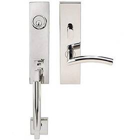 Ny104c563-32-lhr Inox 617689424524 Left Handed Reverse Tubular Entry Ny Handleset With 2-3/8- Inch