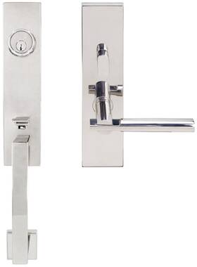 Mh251c563-32-rh Inox 633841423501 Mh Handleset Tubular Sequoia Lever Entry 2-3/8 Inch Backse