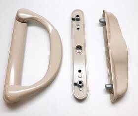 Interlock Usa 720570380264 Sbml Involute Sliding Patio Door Handle Set Almond