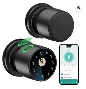 291y Ironzon Fingerprint Door Knob Lock With App Control Smart Do