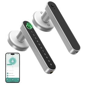 Loc191yssusir Ironzon Fingerprint Door Lock With Handle Smart Keypad For Home Hotel