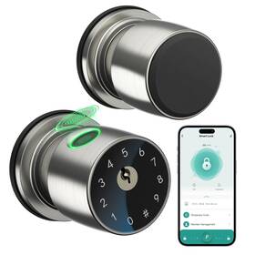 Loc291ynusir Ironzon Fingerprint Door Knob Lock With App Control Smart