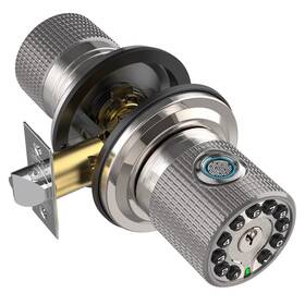 Iu-40 Iuknob Fingerprint Door Knob With Keypad And Key Smart Biometric Digital Lock V