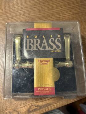 74-6101-605 Ives Solid Brass By Heritage Lever #74-6101-605