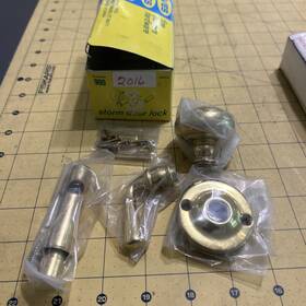 Ives 980-b3 Storm Door Lock #980 B3 Brass Finish