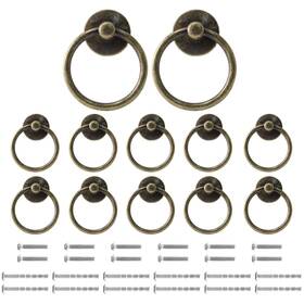 Hjs2021043005 Jiozermi 12 Pcs Ring Drawer Cabinet Pulls Durable Dresser Handles For Cabine