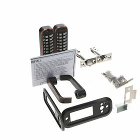 Jounjip Double Sided Keyless Combination Door Lock Oil-rubbed Bronze Open Box